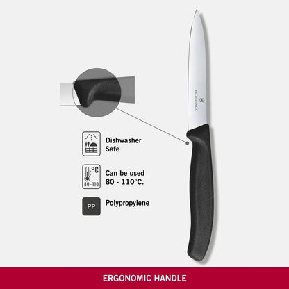 Victorinox 6.7703 Coltello per verdura Swiss Classic 10 cm lama acciaio manico nero