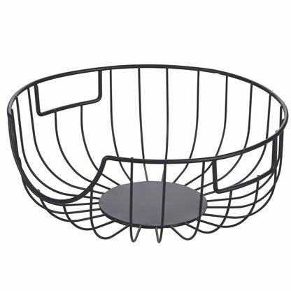 Villa d'Este Home Tivoli Portapiatti La Cucina metallo nero design geometrico Ø 25 cm