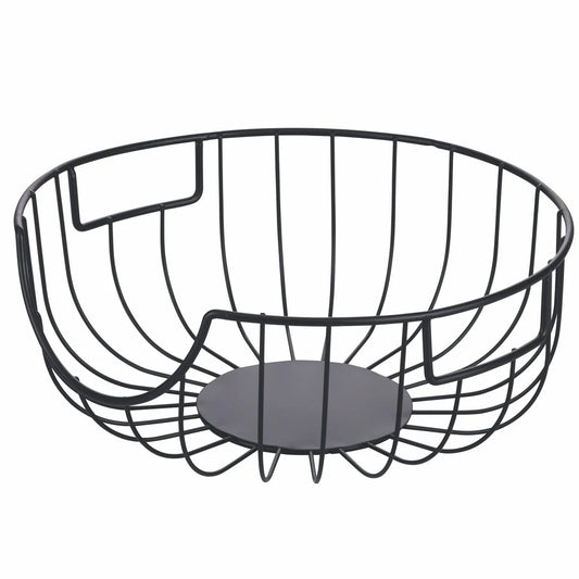 Villa d'Este Home Tivoli Portapiatti La Cucina metallo nero design geometrico Ø 25 cm