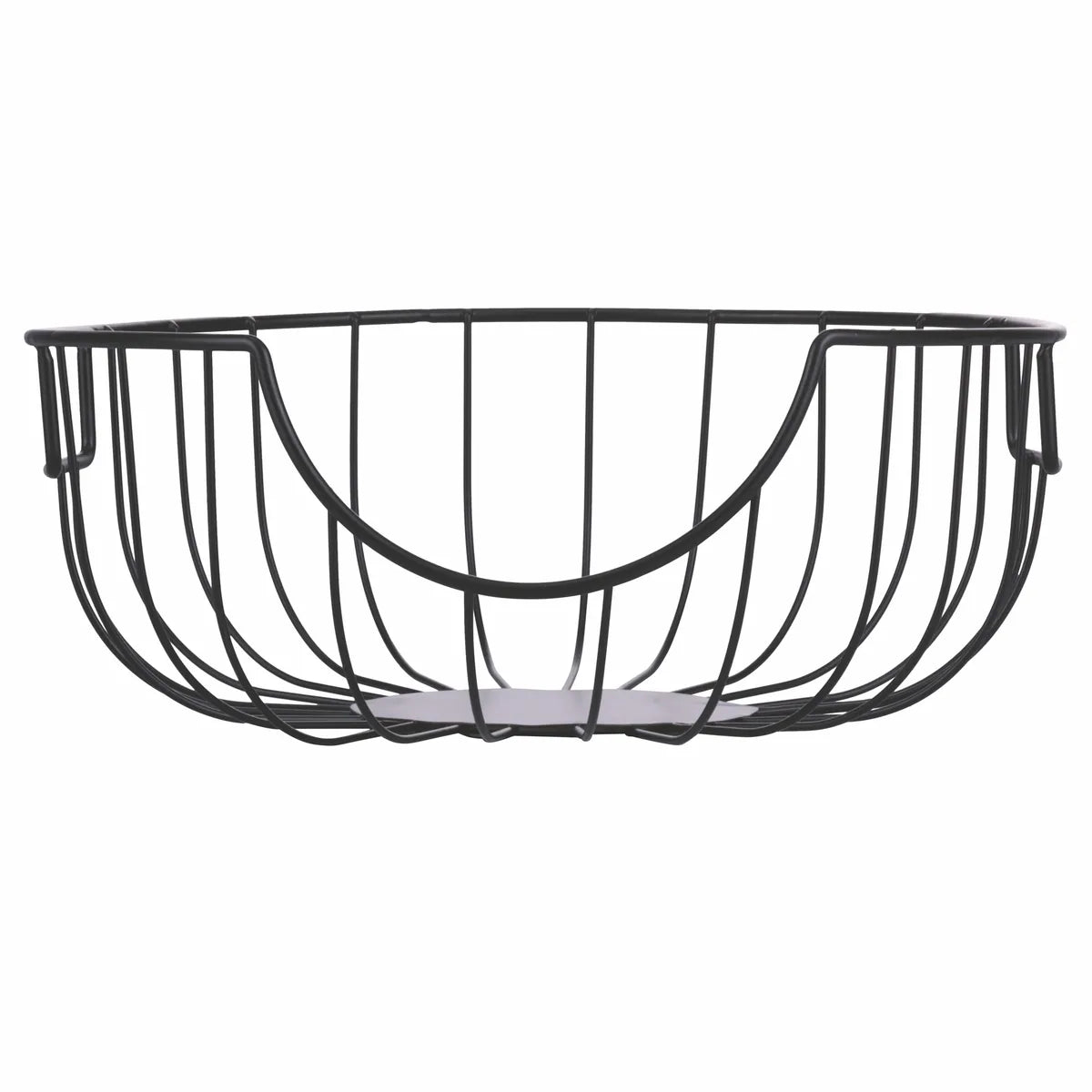 Villa d'Este Home Tivoli Portapiatti La Cucina metallo nero design geometrico Ø 25 cm