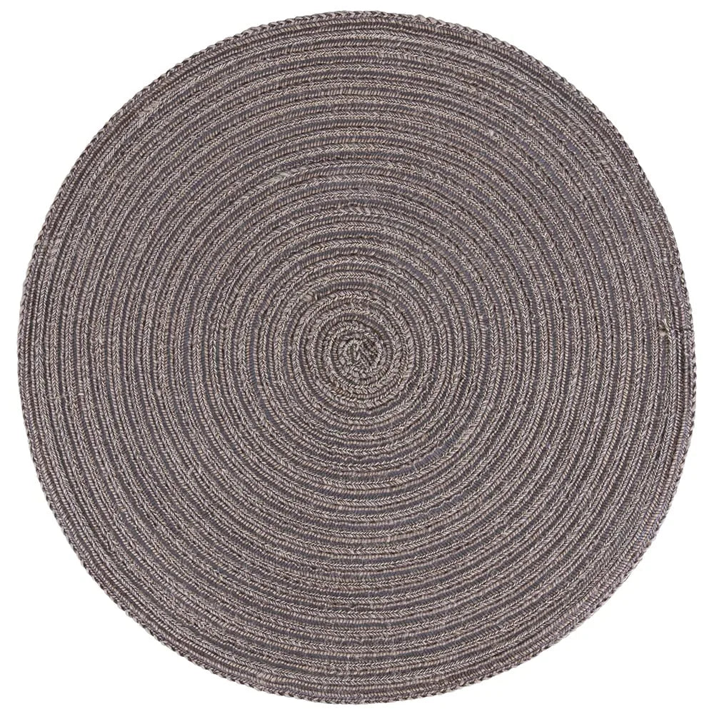 Villa d'Este Home Tivoli - Set 6 tovagliette tonde lino Shades of Chocolate marrone Ø 38cm