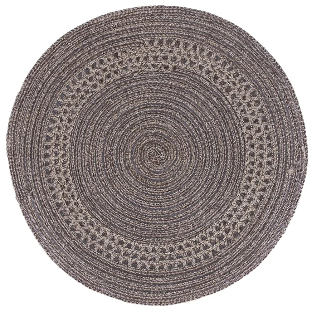 Villa d'Este Home Tivoli - Set 6 tovagliette tonde lino Shades of Chocolate marrone Ø 38cm