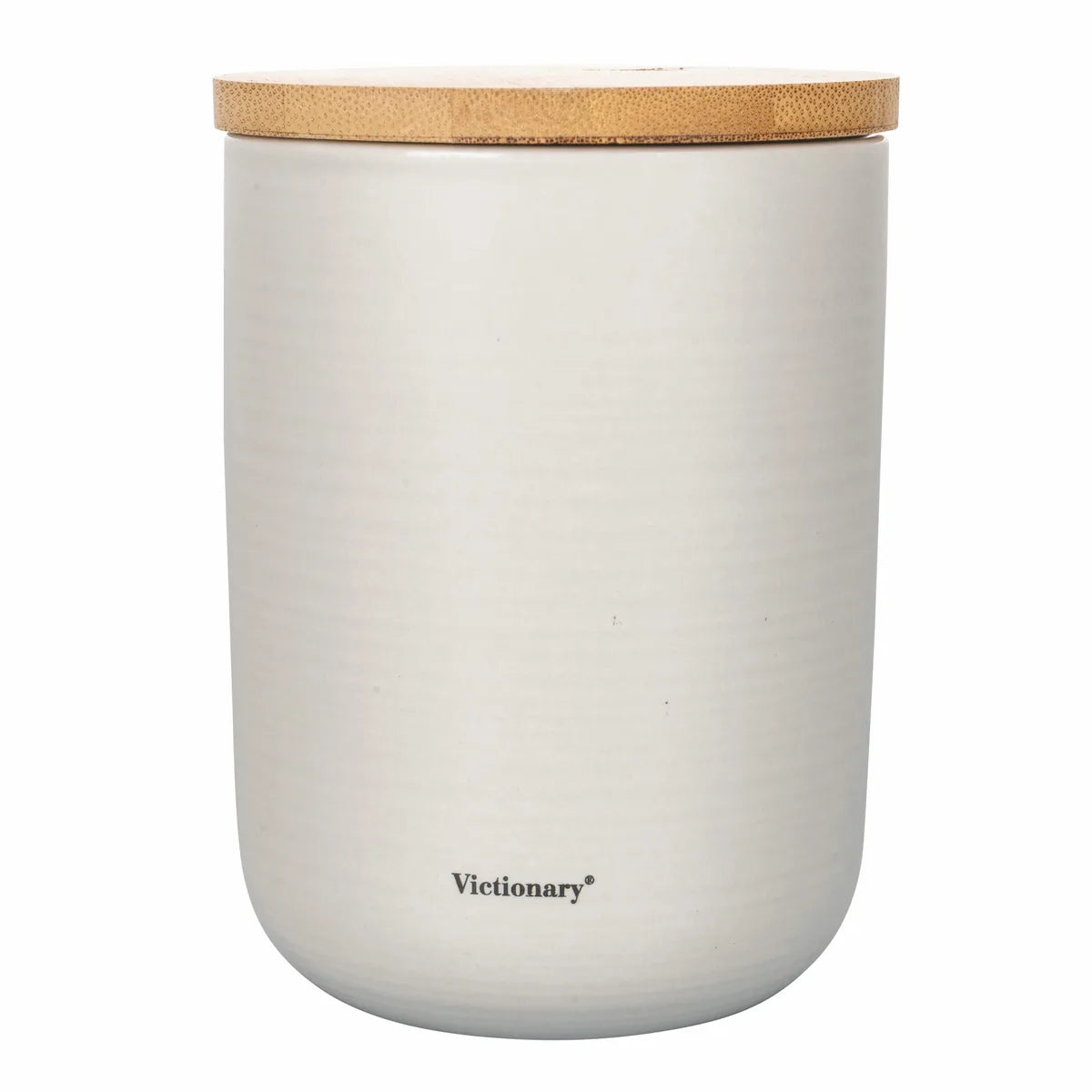 Villa d'Este Home Tivoli barattolo sale Victionary bone china bianco marrone tappo bamboo