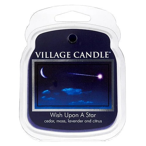 Village Candle cera per candele viola Wish Upon a Star 62g, fabbricata a mano negli USA