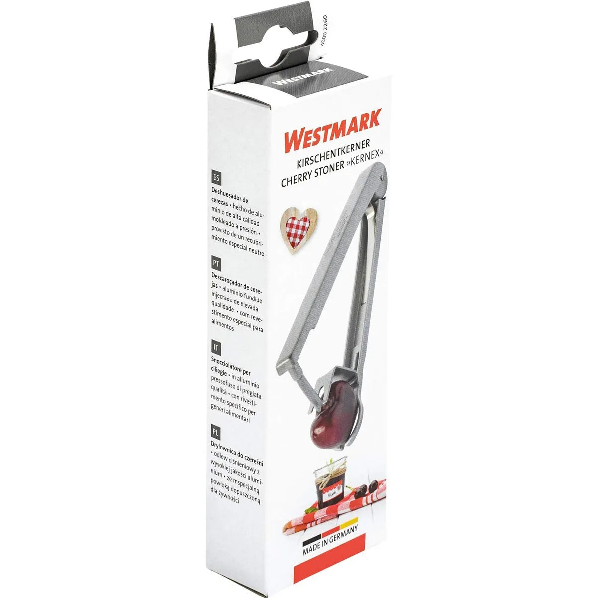Westmark snocciolatore alluminio denocciolatore ciliegie manico pinza