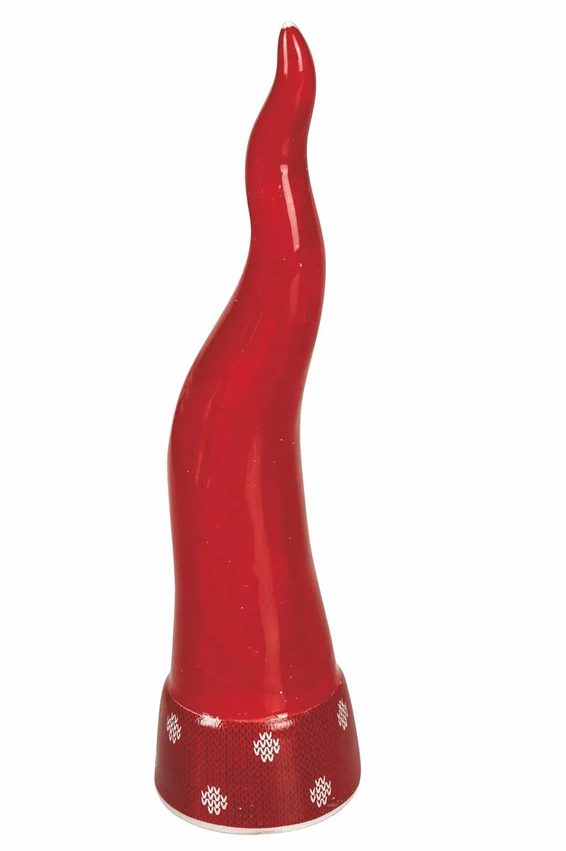 Villa d'Este Home Tivoli Set 3 Corni Portafortuna in ceramica assortiti con decori natalizi 14,5cm