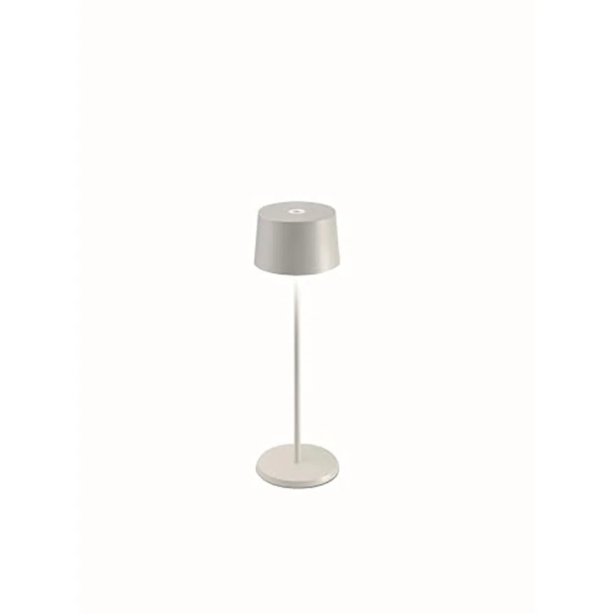 Zafferano Olivia Pro lampada LED alluminio bianco design moderno