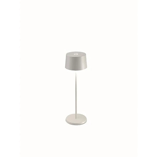 Zafferano Olivia Pro lampada LED alluminio bianco design moderno